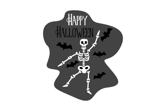 Bats and Skeleton Happy Halloween Crafts