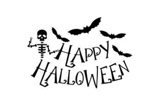 Halloween Crafts with Happy Halloween Skeleton